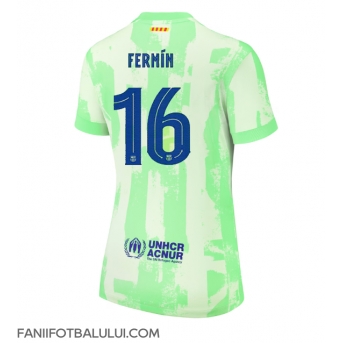 Barcelona Fermin Lopez #16 Tricou Fotbal Replică 2024-25 Femei Treilea
